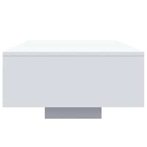 Konferenční stolek s LED osvětlením bílý 85 x 55 x 31 cm - obrázek 6