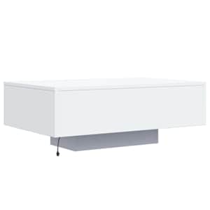 Konferenční stolek s LED osvětlením bílý 85 x 55 x 31 cm - obrázek 8