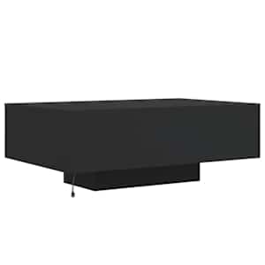 Konferenční stolek s LED osvětlením černý 85 x 55 x 31 cm - obrázek 8