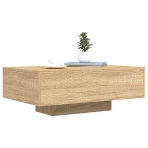 Konferenční stolek s LED osvětlením dub sonoma 85 x 55 x 31 cm - obrázek 5