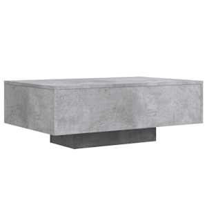 Konferenční stolek s LED osvětlením betonově šedý 85x55x31 cm - obrázek 3