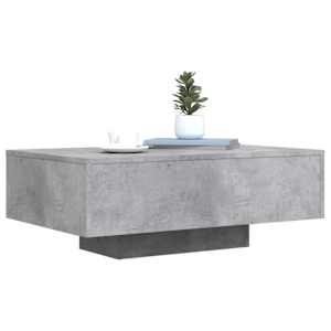 Konferenční stolek s LED osvětlením betonově šedý 85x55x31 cm - obrázek 5
