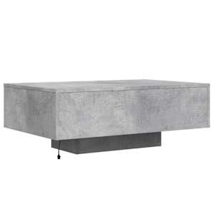 Konferenční stolek s LED osvětlením betonově šedý 85x55x31 cm - obrázek 8