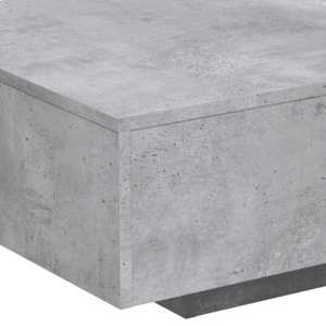Konferenční stolek s LED osvětlením betonově šedý 85x55x31 cm - obrázek 9