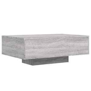 Konferenční stolek s LED osvětlením šedý sonoma 85 x 55 x 31 cm - obrázek 3