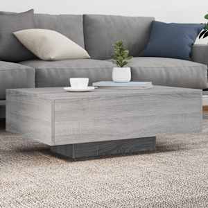 Konferenční stolek s LED osvětlením šedý sonoma 85 x 55 x 31 cm - obrázek 1
