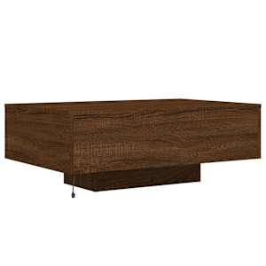 Konferenční stolek s LED osvětlením hnědý dub 85 x 55 x 31 cm - obrázek 8