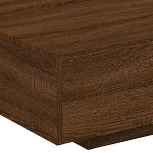Konferenční stolek s LED osvětlením hnědý dub 85 x 55 x 31 cm - obrázek 9