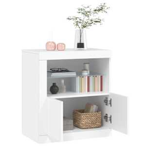 Příborník s LED osvětlením bílý 60,5 x 37 x 67 cm - obrázek 5