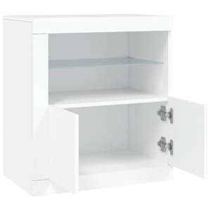 Příborník s LED osvětlením bílý 60,5 x 37 x 67 cm - obrázek 7