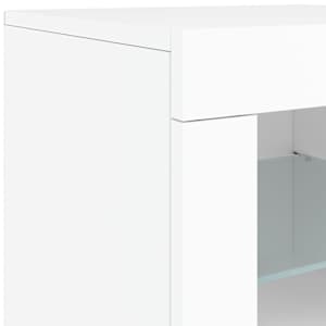 Příborník s LED osvětlením bílý 60,5 x 37 x 67 cm - obrázek 11