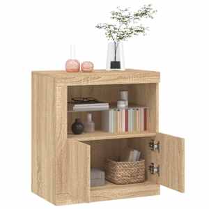 Příborník s LED osvětlením dub sonoma 60,5 x 37 x 67 cm - obrázek 5
