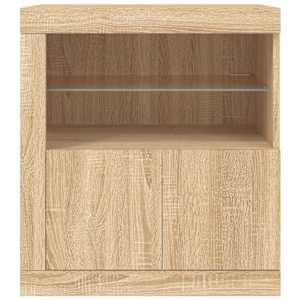 Příborník s LED osvětlením dub sonoma 60,5 x 37 x 67 cm - obrázek 6