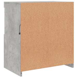 Příborník s LED osvětlením betonově šedý 60,5 x 37 x 67 cm - obrázek 9
