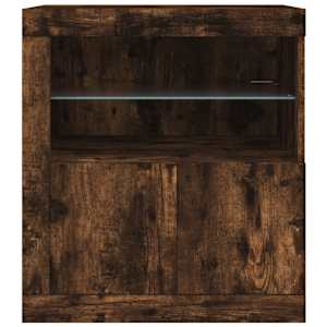 Příborník s LED osvětlením kouřový dub 60,5 x 37 x 67 cm - obrázek 6