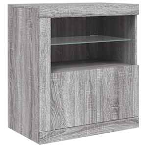 Příborník s LED osvětlením šedý sonoma 60,5 x 37 x 67 cm - obrázek 3