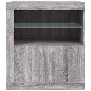 Příborník s LED osvětlením šedý sonoma 60,5 x 37 x 67 cm - obrázek 6