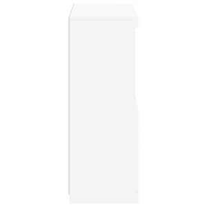 Odkládací skříňka s LED osvětlením bílá kompozitní dřevo - obrázek 8