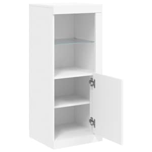 Příborník s LED osvětlením bílý 41 x 37 x 100 cm - obrázek 7