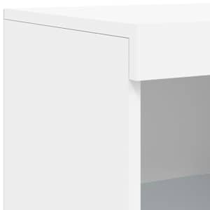 Příborník s LED osvětlením bílý 41 x 37 x 100 cm - obrázek 11