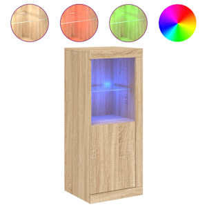 Příborník s LED osvětlením dub sonoma 41 x 37 x 100 cm - obrázek 2