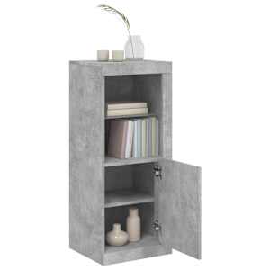 Příborník s LED osvětlením betonově šedý 41 x 37 x 100 cm - obrázek 5