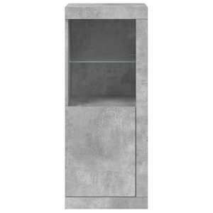 Příborník s LED osvětlením betonově šedý 41 x 37 x 100 cm - obrázek 6