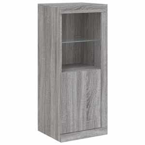 Příborník s LED osvětlením šedý sonoma 41 x 37 x 67 cm - obrázek 3