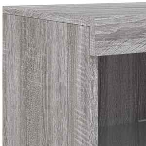 Příborník s LED osvětlením šedý sonoma 41 x 37 x 67 cm - obrázek 11