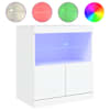 vidaXL puhvetkapp LED-tuledega, valge, 60 x 37 x 67 cm