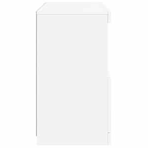 Příborník s LED osvětlením bílý 60 x 37 x 67 cm - obrázek 8