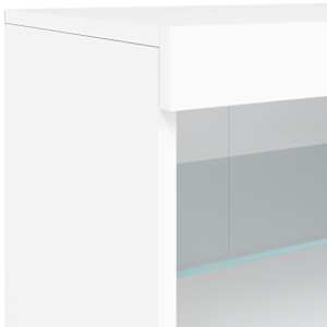 Příborník s LED osvětlením bílý 60 x 37 x 67 cm - obrázek 10