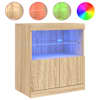 vidaXL puhvetkapp LED-tuledega, Sonoma tamm, 60 x 37 x 67 cm