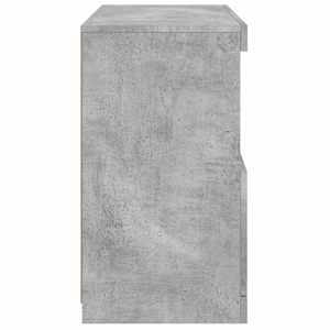 Příborník s LED osvětlením betonově šedý 60 x 37 x 67 cm - obrázek 8