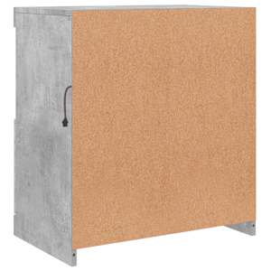 Příborník s LED osvětlením betonově šedý 60 x 37 x 67 cm - obrázek 9