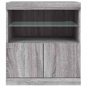 Příborník s LED osvětlením šedý sonoma 60 x 37 x 67 cm - obrázek 6