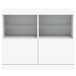 Příborník s LED osvětlením bílý 81 x 37 x 67 cm - obrázek 6