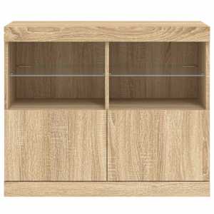 Příborník s LED osvětlením dub sonoma 81 x 37 x 67 cm - obrázek 6