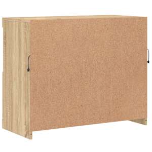 Příborník s LED osvětlením dub sonoma 81 x 37 x 67 cm - obrázek 9