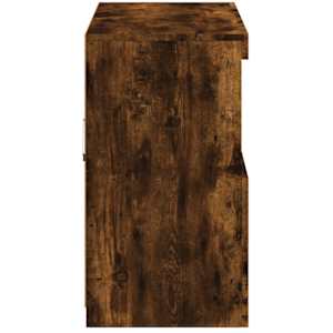 Příborník s LED osvětlením kouřový dub 81 x 37 x 67 cm - obrázek 8
