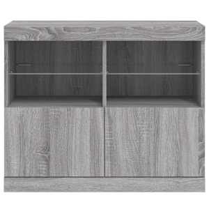 Příborník s LED osvětlením šedý sonoma 81 x 37 x 67 cm - obrázek 6