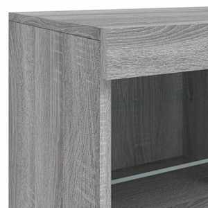 Příborník s LED osvětlením šedý sonoma 81 x 37 x 67 cm - obrázek 10