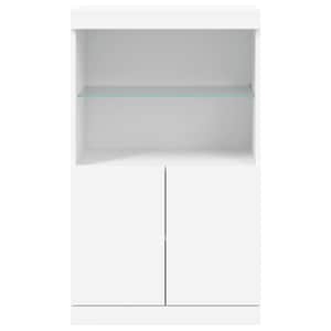 Příborník s LED osvětlením bílý 60,5 x 37 x 100 cm - obrázek 6