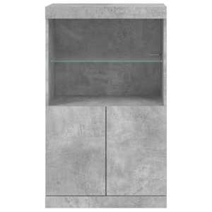 Příborník s LED osvětlením betonově šedý 60,5 x 37 x 100 cm - obrázek 6