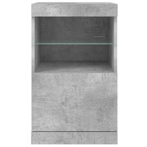 Příborník s LED osvětlením betonově šedý 41 x 37 x 67 cm - obrázek 6