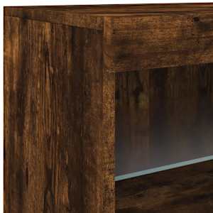 Příborník s LED osvětlením kouřový dub 41 x 37 x 67 cm - obrázek 11