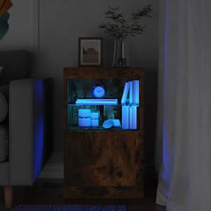 Příborník s LED osvětlením kouřový dub 41 x 37 x 67 cm - obrázek 1