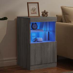Příborník s LED osvětlením šedý sonoma 41 x 37 x 67 cm - obrázek 4