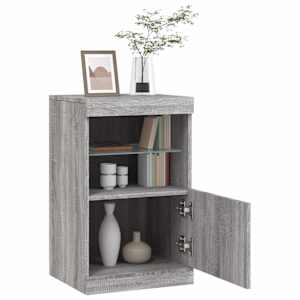 Příborník s LED osvětlením šedý sonoma 41 x 37 x 67 cm - obrázek 5