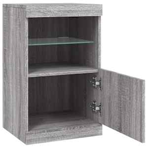 Příborník s LED osvětlením šedý sonoma 41 x 37 x 67 cm - obrázek 7